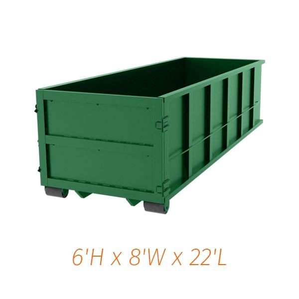 hazardous waste, electronics, and certain types of liquids cannot be disposed of in 30 yard dumpsters